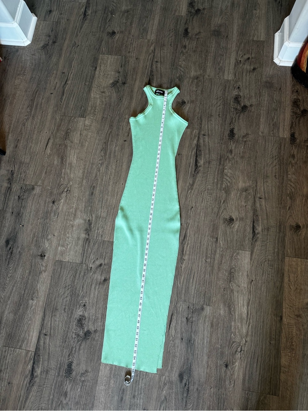 SER.O.YA Mint Green Ribbed Tank Maxi Dress - Picture 5 of 6